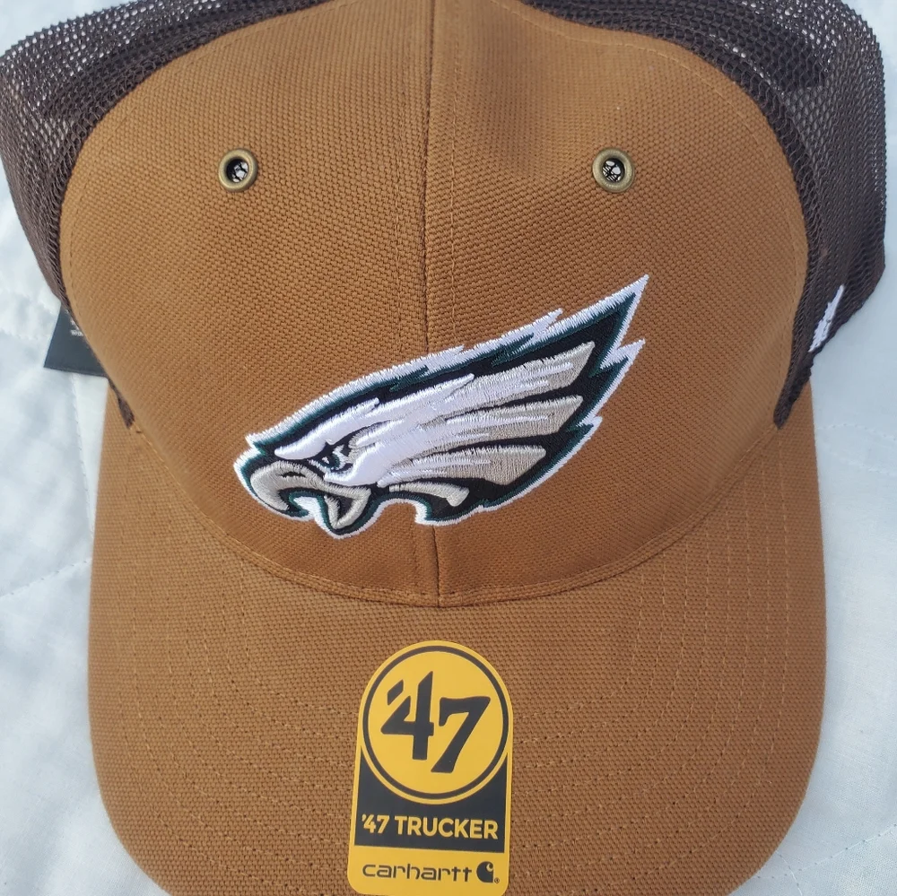 Philadelphia Eagles x Carhartt x 47 Trucker Hat - Picture 4 of 4